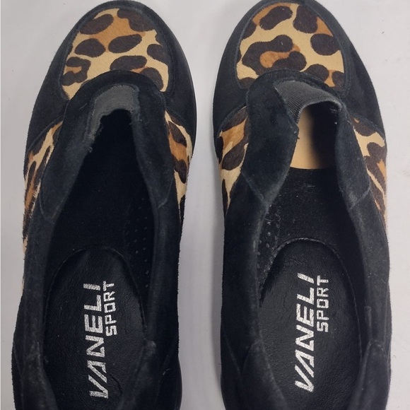 Vaneli Black and Brown Sneakers Comfort size 4 pre owned Exellent condition - Picture 6 of 10